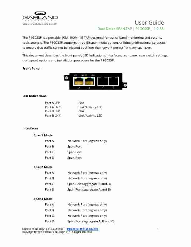 GARLAND TECHNOLOGY P1GCSSP-page_pdf
